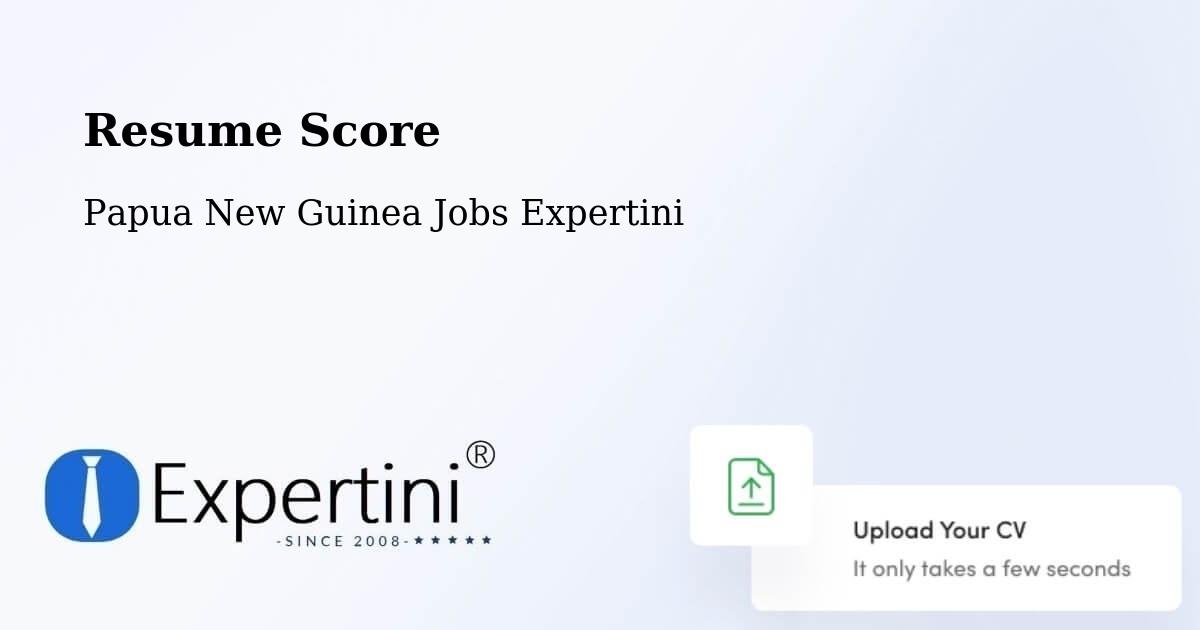 Resume Score & Job Description Match Tool – Dei - Papua New Guinea Jobs Expertini
