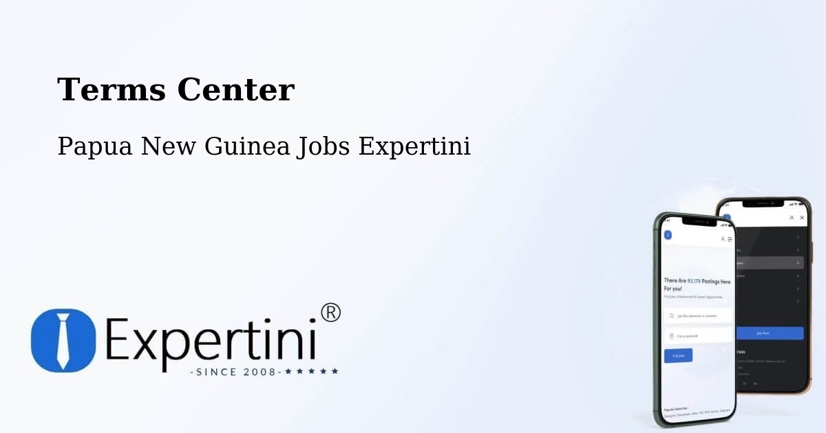 Terms of Service – Dei - Papua New Guinea Jobs Expertini